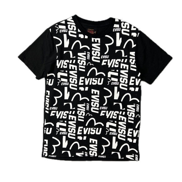 Rare Evisu Allover Logo Tee Shirt